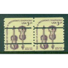 1813a 3.5c Violins Fine MNH Dry Gum Gap Pair PreCnx W0666