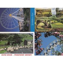 The Yorkshire Eye Wheel Magic Of The Moors Rush Hour Sheep 4x Superb Postcard s