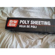 Poly Sheeting 4 MIL 4' ft. x 100' ft.Clear