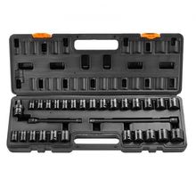 Impact Sockets Set 29pcs 6-Point 3/8in Drive Bit Ratchet Tool Kit Case