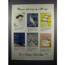 1950 Cannon Combspun Percale Sheets Ad - Lulla-Buy