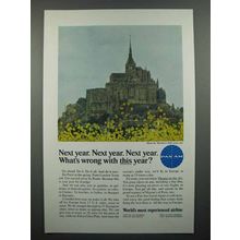 1966 Pan Am Airways Ad - Mont St. Michel