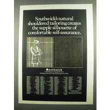 1974 Southwick Suits Ad - Natural Shouldered Tailoring