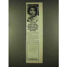 1978 Children Inc. Ad - Little Mia Knows