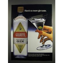 1984 Gilbey's Gin Ad
