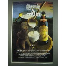 1985 Kahlua Liqueur Ad - Kahlua & Cream