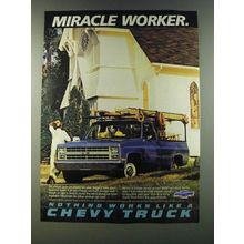 1986 Chevy Pickup Truck Ad - Miracle Worker