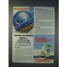1989 Dow Brands Bathroom Cleaner Ad - We deodorize even better