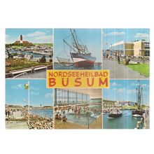 NORDSEEHEILBAD, BUSUM, GERMANY unused vintage postcard =