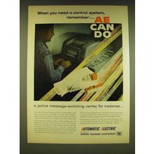 1962 GT&E Automatic Electric Message Center Control System Ad - When you need
