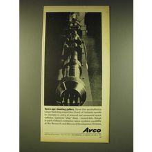 1962 Avco Corporation Ad - Space-age shooting gallery