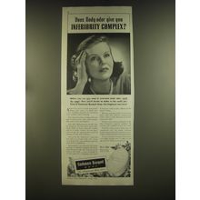 1939 Cashmere Bouquet Soap Ad - Does body-odor give you inferiority complex?
