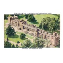 SELSDON PARK HOTEL, SANDERSTEAD, Surrey. vintage postcard blank back =