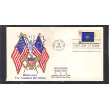 FDC Boerger Cachets 1662 13c Wisconsin (Cachet-U/A) CV00717