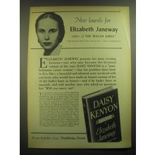 1945 Doubleday, Doran Book Advertisement - Daisy Kenyon by Elizabeth Janeway