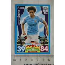 2017/18 Match Attax 192 Leroy Sane, Manchester City