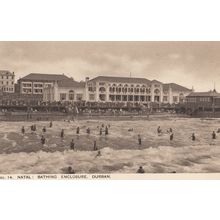 Natal Bathing Enclosure South Africa Vintage Postcard