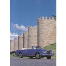 Rolls Royce Corniche Car Stunning Rare Castle 1980s Postcard