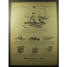 1960 Abercrombie & Fitch Ad - Water Cycle; Giant Pool Dice; Surf Mattress