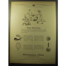 1960 Abercrombie & Fitch Ad - Tournament Golf Clubs; Monogram Golf Balls