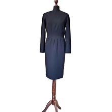 Bichon by Sarah Edwards Designer Black Vintage Dress Size 10 UK