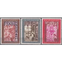 Andorre Français 1969 Michel 218 - 220 Neuf ** Cote (2008) 5.20 € Retable