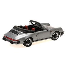 1983 Porsche 911 Carrera Cabriolet 3.2 Gray Metallic 1/18 Diecast Model Car b...