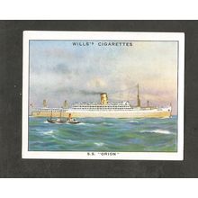 Wills Famous British Liners 2nd Series #21 SS Orion