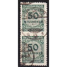 GERMANY REICH [1923] MiNr 0321 BP ( O/used ) [01] 2er geprüft sehr schön