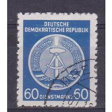 GERMANY DDR 1954 OFFICIAL ( DOTS TYPE 60pf VALUE USED SGEO199