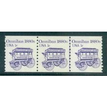 1897 1c Omnibus Fine MNH Dry Gum PNC 2/3 W0424