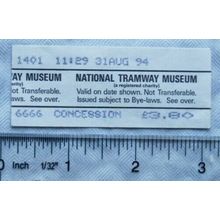 1994 National Tramways Museum concession ticket