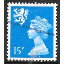 1958-67 Scotland Definitive - SG S35 15p Elizabeth C5