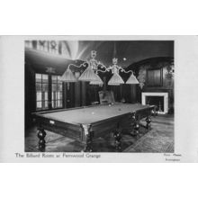 Billiard Room Fernwood Grange Sutton Coldfield Birmingham Old Postcard