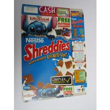 Nestle Shreddis 2002 Cereal Box Lilo & Stitch 500g Box only