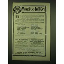 1902 Oliver Ditson Company Ad - the Muscians library