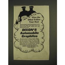 1903 Dixon's Automobile Graphites Ad - Your Dust