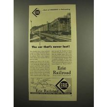 1956 Erie Railroad Ad - The Car That's Never Lost
