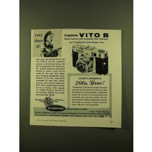 1956 Voigtlander Vito B Camera Ad - Easy Does It