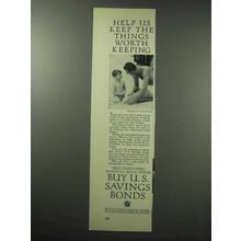 1960 U.S. Savings Bonds Ad - Things Worth Keeping