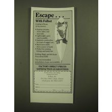 1987 Folbot Boats Ad - Escape