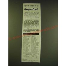 1938 International Correspondence Schools Ad - Your mind is burglar-proof