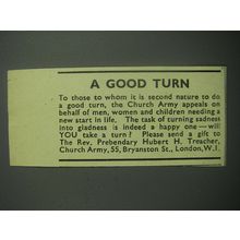 1948 Church Army Ad - A good turn