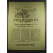 1965 National Commercial Bank of Scotland Ad - Summary of statement