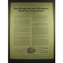 1965 HSBC Hongkong and Shanghai Banking Corporation Advertisement