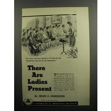 1952 E.P. Dutton & Co. Book Ad - There are Ladies Present by Helen E. Hokinson