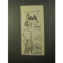 1954 Character Style 117 Corset Ad - The most treasured name in Corsetry