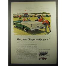 1956 Chevrolet Bel Air Convertible Ad - Man, that Chevy's really got it!