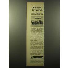 1960 Triumph Estate Wagon Ad - Newest Triumph the economy Estate Wagon
