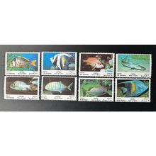 Qatar 1991 Mi. 959 - 966 Poissons Fishes Fische faune marine Fauna